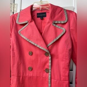 Banana Republic- Coral Belted Trench Coat
